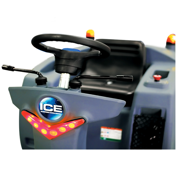 ICE iS1100L-C, Ride On Carpet Sweeper, 44", 21 Gallon Hopper, 5/5/3 and Lifetime Lithium Battery Warranty