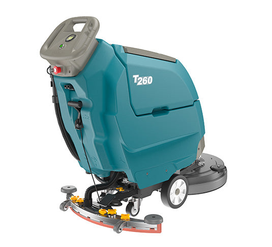 Tennant T260, Walk Behind Floor Scrubber, 20", 10.5 Gallon, Pad-Assist, Battery, 3 Year Warranty, SCN8000100E11