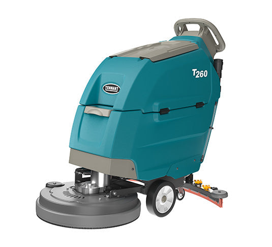 Tennant T260, Walk Behind Floor Scrubber, 20", 10.5 Gallon, Pad-Assist, Battery, 3 Year Warranty, SCN8000100E11