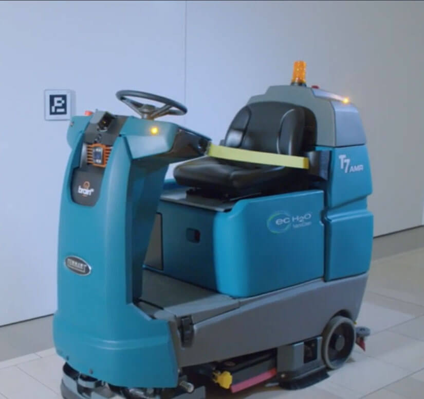 Tennant T7AMR, Robotic Rider Floor Scrubber, 26", 29 Gallon, Disk, Battery, 5 Year Software, 3 Year Warranty, T7AMR-650-D