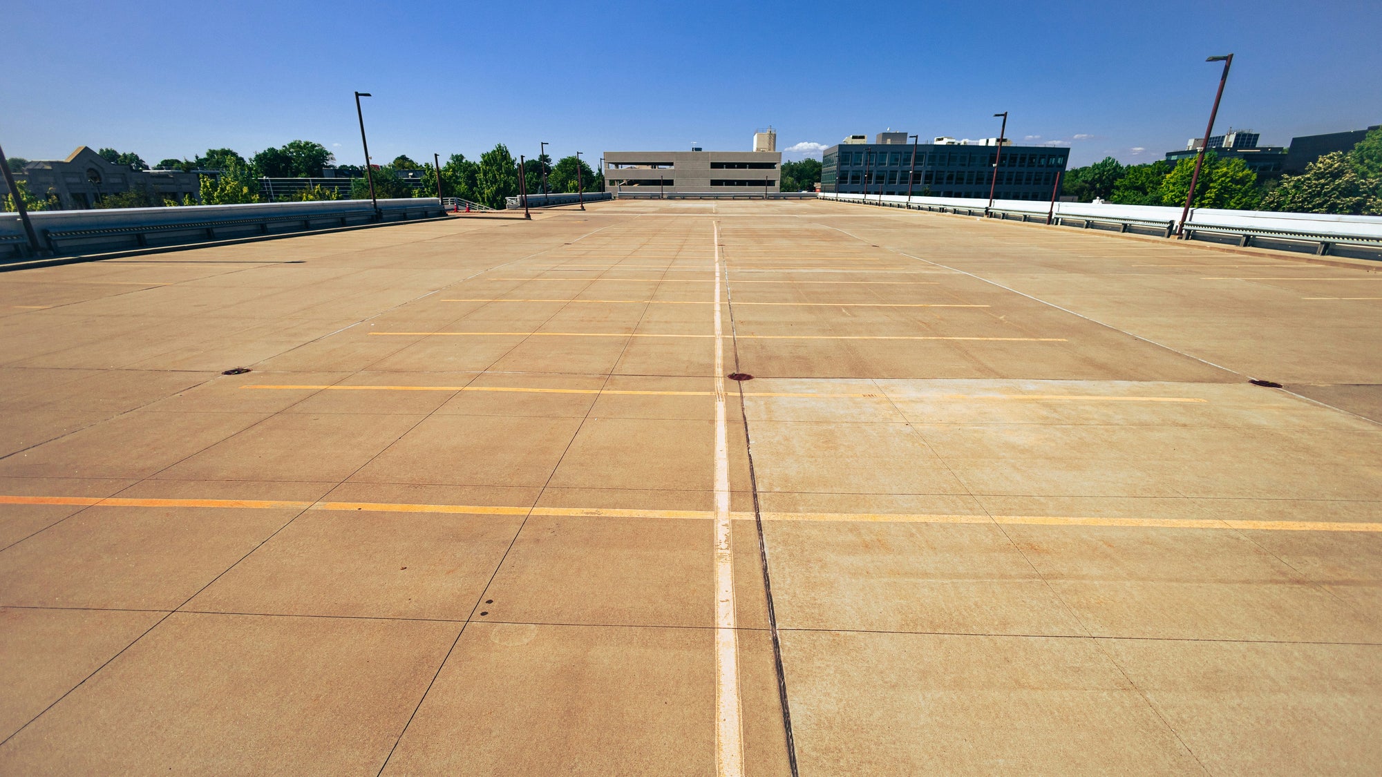 how to clean a parking lot