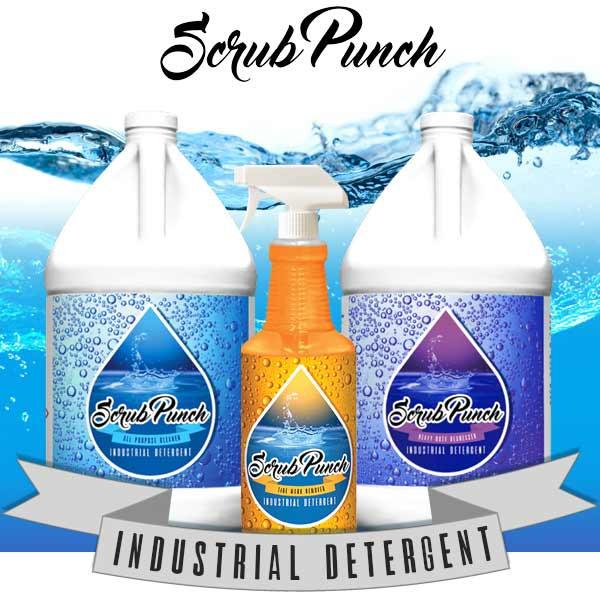 SCRUB PUNCH  Industrial Strength Floor Scrubber Detergent