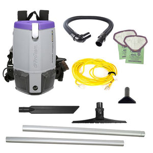 Proteam Supercoach Pro 6QT | Backpack Vacuum | 11.6lbs | Electric | With Tools | HEPA | 3 Year Warranty