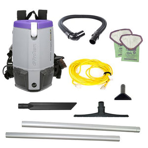 Proteam Supercoach Pro 6QT | Backpack Vacuum | 11.6lbs | Electric | With Tools | HEPA | 3 Year Warranty