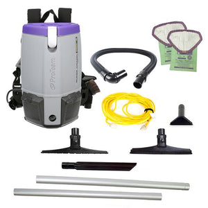 Proteam Supercoach Pro 6QT | Backpack Vacuum | 11.6lbs | Electric | With Tools | HEPA | 3 Year Warranty