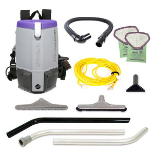Proteam Supercoach Pro 6QT, Backpack Vacuum, 11.6lbs, Electric, With Tools, HEPA, 3 Year Warranty