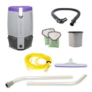 Proteam Supercoach Pro 6QT | Backpack Vacuum | 11.6lbs | Electric | With Tools | HEPA | 3 Year Warranty
