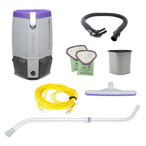 Proteam Supercoach Pro 6QT, Backpack Vacuum, 11.6lbs, Electric, With Tools, HEPA, 3 Year Warranty