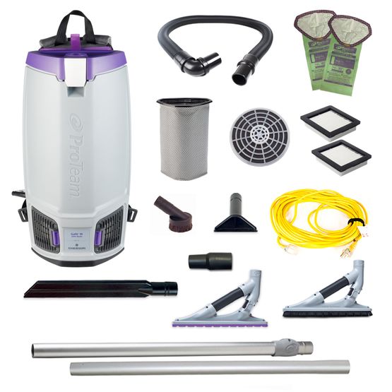 Proteam Gofit 10QT, Backpack Vacuum, 12.9lbs, Electric, With Tools, HEPA, 3 Year Warranty