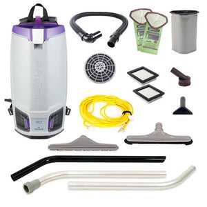 Proteam Gofit 10QT | Backpack Vacuum | 12.9lbs | Electric | With Tools | HEPA | 3 Year Warranty