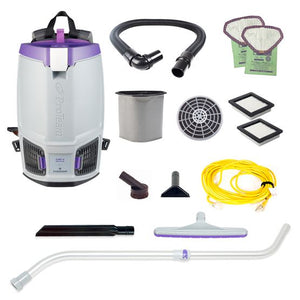Proteam Gofit 6QT | Backpack Vacuum | 12.9lbs | Electric | With Tools | HEPA | 3 Year Warranty