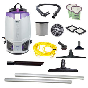 Proteam Gofit 6QT | Backpack Vacuum | 12.9lbs | Electric | With Tools | HEPA | 3 Year Warranty