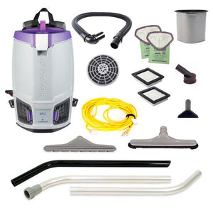 Proteam Gofit 6QT | Backpack Vacuum | 12.9lbs | Electric | With Tools | HEPA | 3 Year Warranty