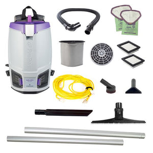 Proteam Gofit 6QT Plus | Backpack Vacuum | 12.9lbs | Electric | With Tools | HEPA | 3 Year Warranty