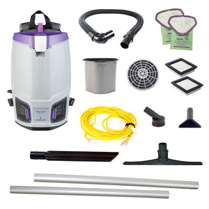 Proteam Gofit 6QT Plus | Backpack Vacuum | 12.9lbs | Electric | With Tools | HEPA | 3 Year Warranty