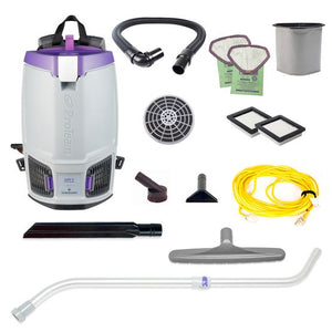 Proteam Gofit 6QT | Backpack Vacuum | 12.9lbs | Electric | With Tools | HEPA | 3 Year Warranty