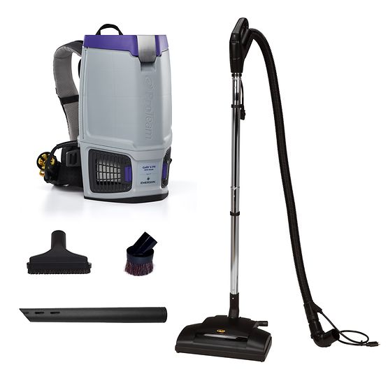 Proteam GoFit 3 PH, Backpack Vacuum, 3QT, Power Nozzle Kit, 11.4lbs, Electric, With Tools, HEPA, 3 Year Warranty, 107770