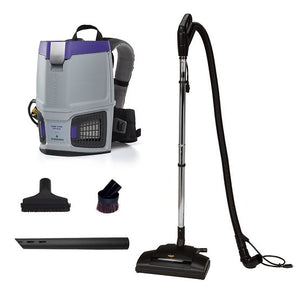 Proteam GoFit 3 PH, Backpack Vacuum, 3QT, Power Nozzle Kit, 11.4lbs, Electric, With Tools, HEPA, 3 Year Warranty, 107770