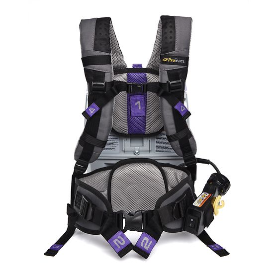 Proteam GoFit 3 PH, Backpack Vacuum, 3QT, Power Nozzle Kit, 11.4lbs, Electric, With Tools, HEPA, 3 Year Warranty, 107770