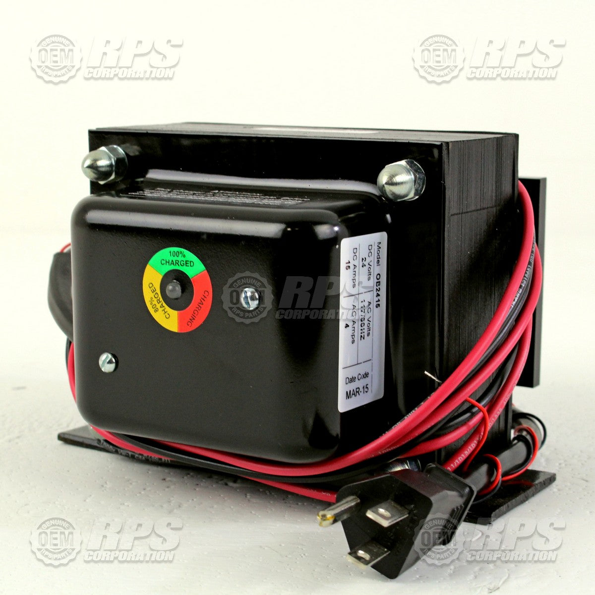 FactoryCat/Tomcat 170-2450, Charger,Onboard,Quick,24v,15a HW,110V/60H-Wet