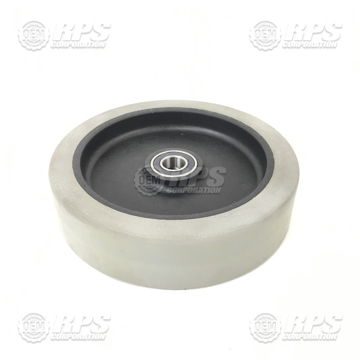 FactoryCat/Tomcat 170-6195, Tire, Gray, Poly, 8" OD x 2" W w/Bearing