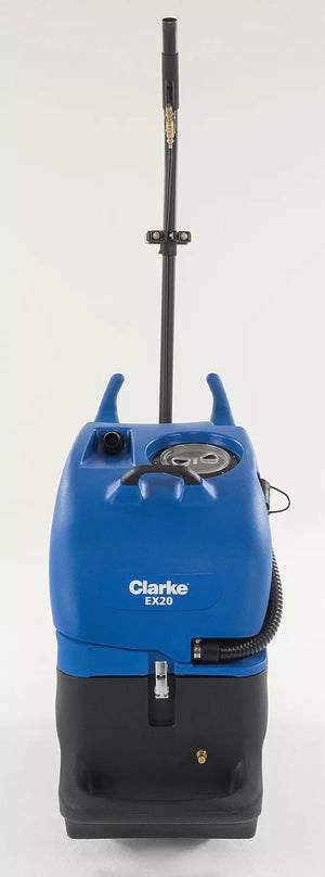 Clarke EX20, Carpet Extractor, 12.5 Gallon, 100 PSI, Hot or Cold Water, Single 3 Stage Vac Motor, 3 Year Warranty