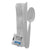 Fineline | 17CKFSKPPSP.WH | ReForm Wrapped White Plastic Flatware and Utensils Kit with Napkin and Salt and Pepper Packets | 250 Per Case