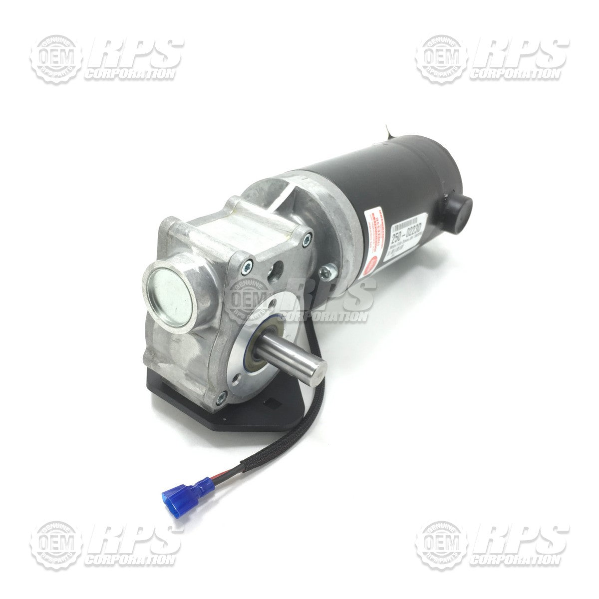FactoryCat/Tomcat 250-0223D, Motor,Side Broom,36v 106RPM,RH Right Side, Complete w/Mounting Bracket