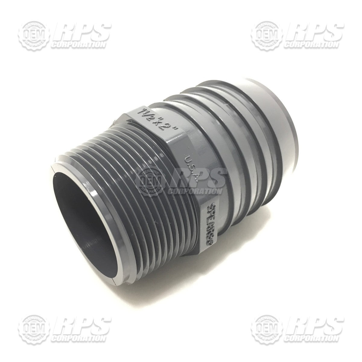 FactoryCat/Tomcat 260-1210, Fitting, 2 NPT X 1-1/2 Barb Male, Nylon