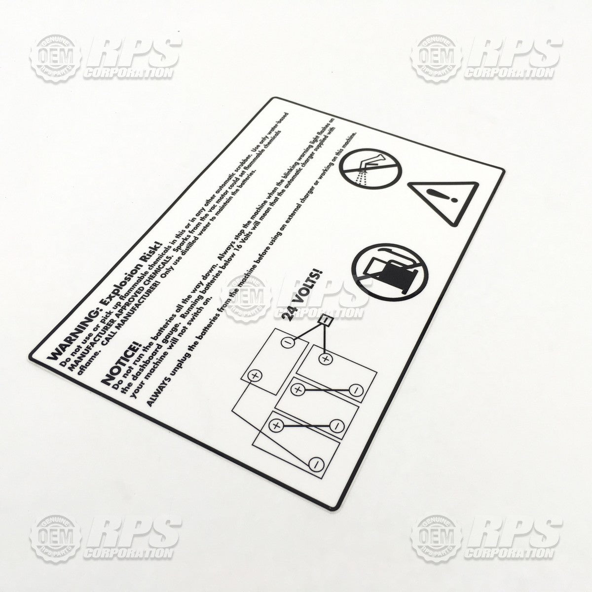 FactoryCat/Tomcat 290-1503, Decal, Warning