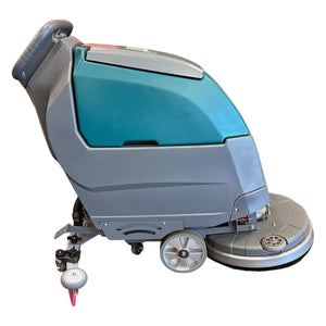 Walk Behind Floor Scrubber, 20", 12.5 Gallon, Battery, Pad Assist, Disk, 2/2/1 Warranty