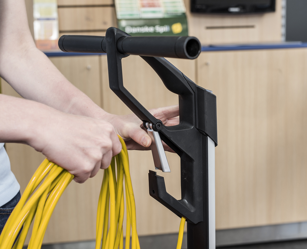 Advance SC100, Floor Sweeper-Scrubber, 12", .8 Gallon, Electric, Forward and Reverse, Cylindrical, 3 Year Warranty