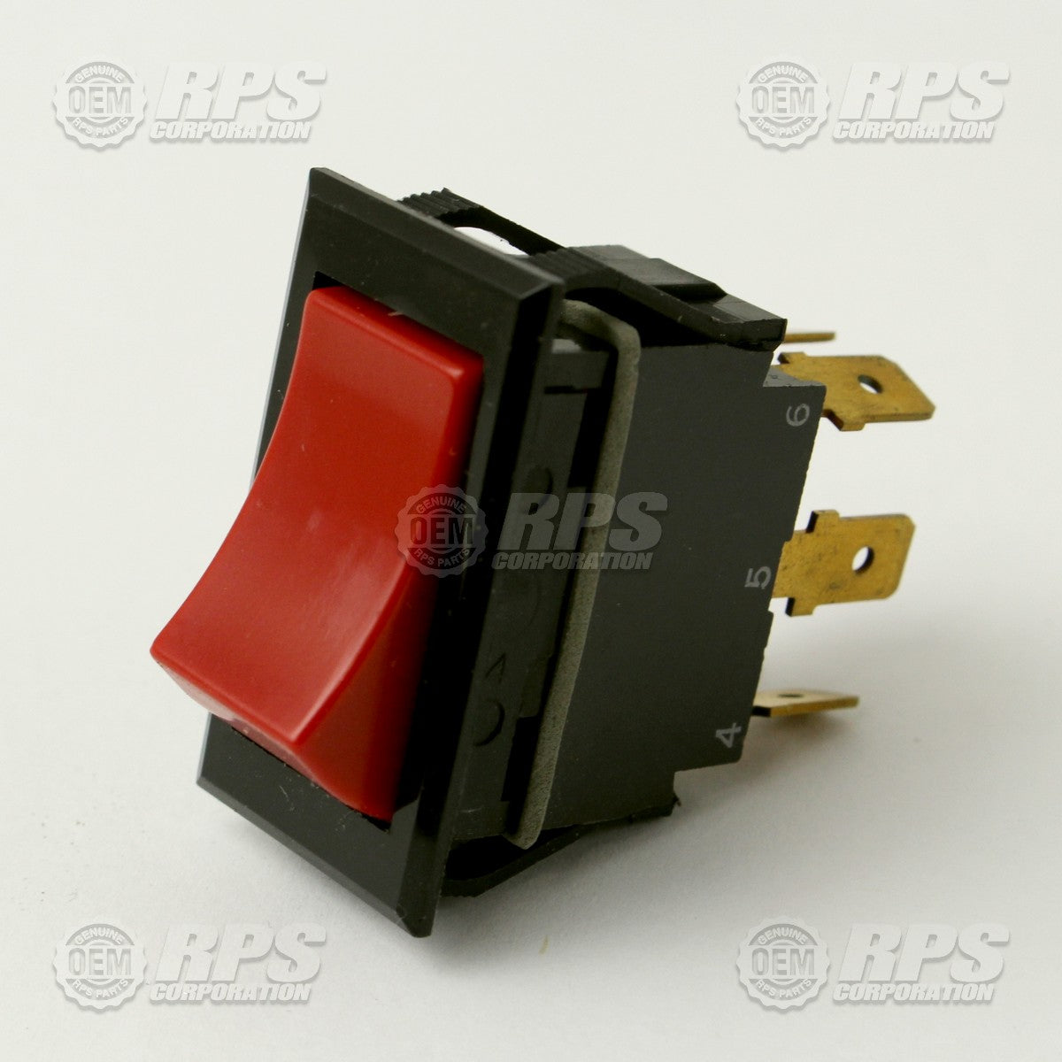 FactoryCat/Tomcat 5-237, Switch,Rocker,Red,DPDT