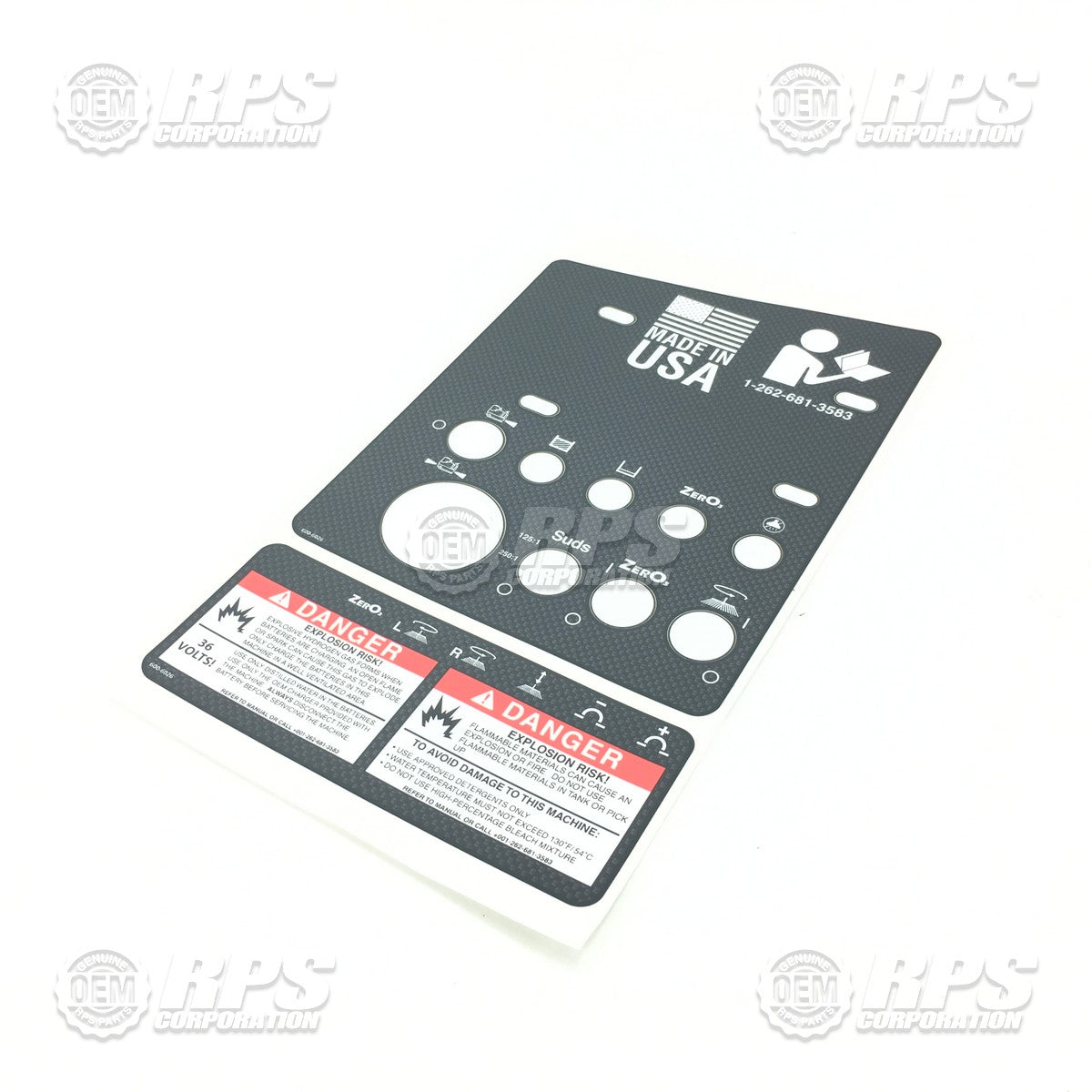 FactoryCat/Tomcat 600-6026, Decal, Control Panel, Side, Touch Screen