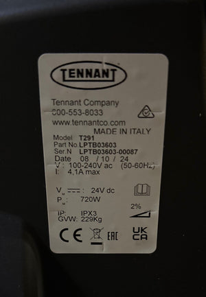 Tennant T291, Walk Behind Floor Scrubber, 20", 13.2 Gallon, Battery, Pad Assist, Battery, Disk, 1 Year Warranty, Year End Sale