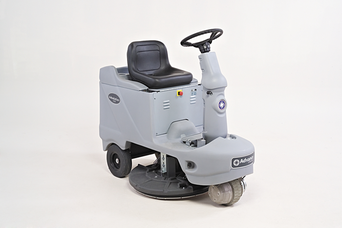 Advance Advolution 2710, Floor Burnisher, 27", 1600 RPMs, Ride On, Battery, Dust Control, 3 Year Warranty