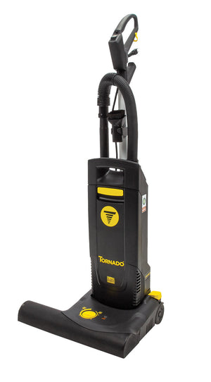 Tornado CVD 38 and CVD 48 Deluxe, Upright Vacuum, 12" or 15", Dual Motor, HEPA, With Tools, 4 Year Warranty