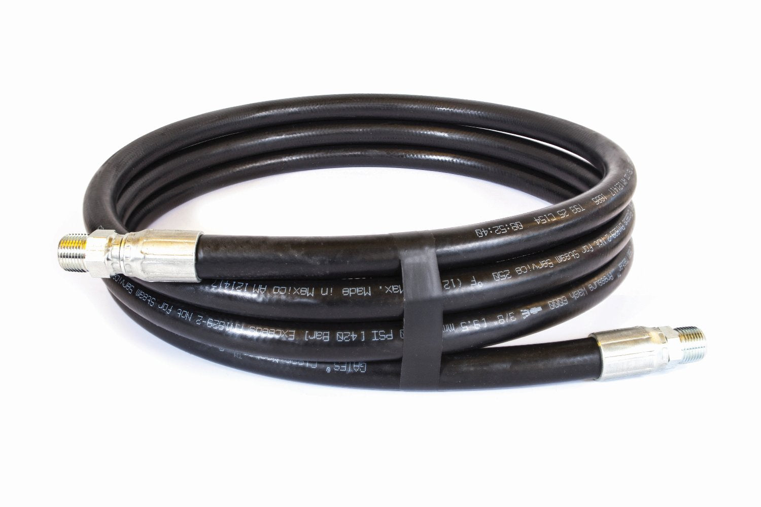 Coiled Black Connector Hose