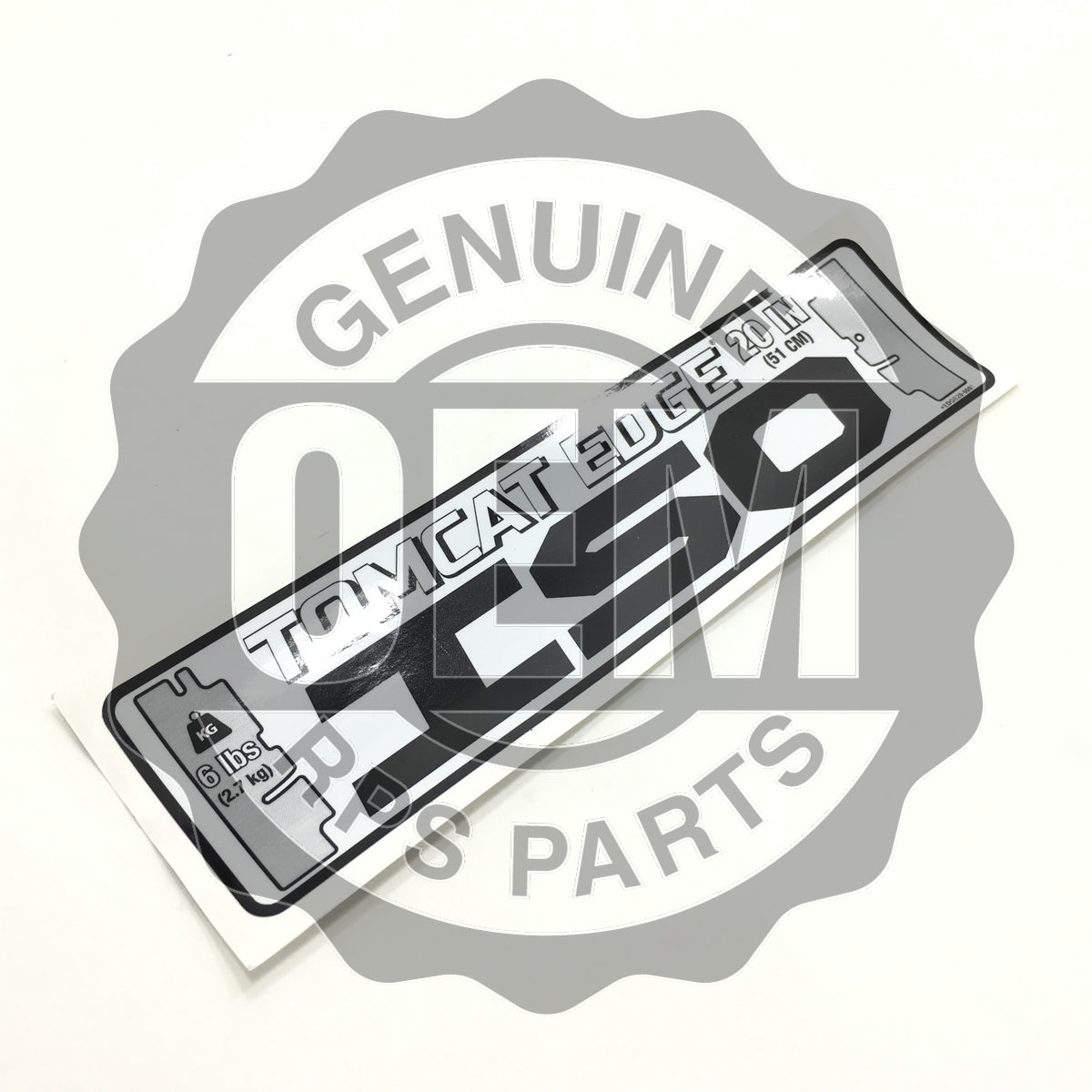 FactoryCat/Tomcat EDGE20-0001, Decal, ISO Stick, 20"