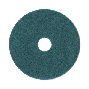Heavy-duty Scrubbing Floor Pads, 20" Diameter, Green, 5/carton