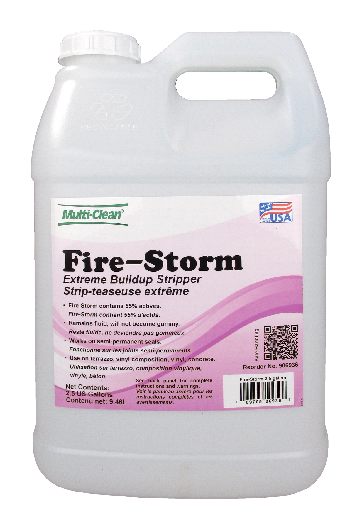 906935, Multi-Clean Fire Storm, Super Strength Stripper, 24 X 2.5 Gallons