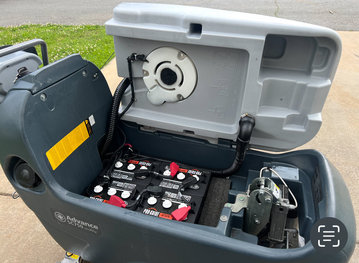 Refurbished, Advance SC750, Walk Behind Floor Scrubber, 26", 21 Gallon, Battery, Self Propel, Disk, 2021