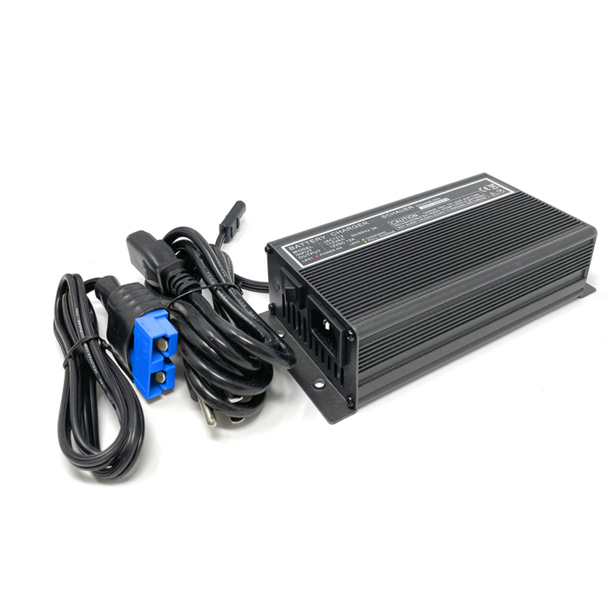 Schauer Battery Charger 12 Volt, 12 Amp, Includes 50 Amp Blue Connector