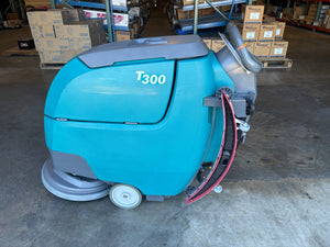 Refurbished Tennant T300, 20" Walk Behind Disk Floor Scrubber, Battery, Self Propel, 3/1/1 Warranty, Quick Ship