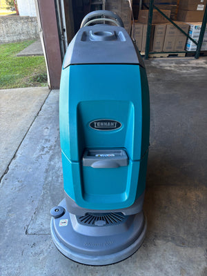 Refurbished Tennant T300e, 20" Walk Behind Disk Floor Scrubber, Battery, Pad Assist, 3/1/1 Warranty, Quick Ship