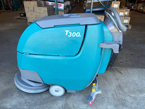 Refurbished Tennant T300e, 20" Walk Behind Disk Floor Scrubber, Battery, Pad Assist, 3/1/1 Warranty, Quick Ship