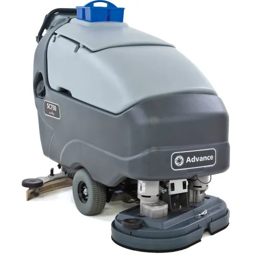 Refurbished Advance SC750, Walk Behind Floor Scrubber, 26", 21 Gallon, Battery, Self Propel, Disk, 3/1/1 Warranty