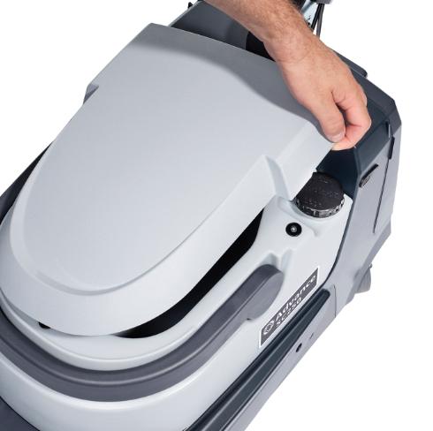 Advance SC250, Floor Sweeper-Scrubber, 13", 1.6 Gallon, Brush Assisted, Lithium, Cylindrical, 3 Year Warranty