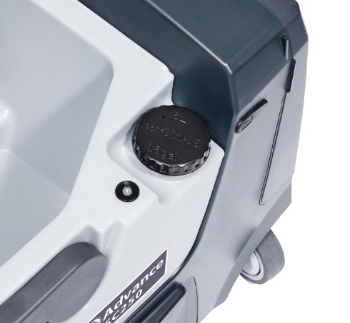 Advance SC250, Floor Sweeper-Scrubber, 13", 1.6 Gallon, Brush Assisted, Lithium, Cylindrical, 3 Year Warranty