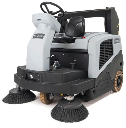 Advance SW5500, Rider Floor Sweeper, 60", 40 Gallon, Battery, 3 Year Warranty